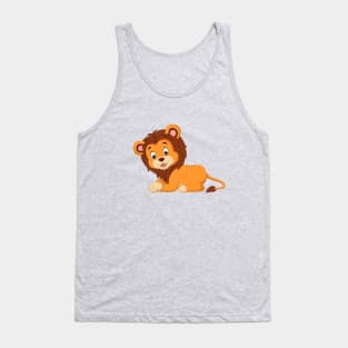 Lion cartoon Tank Top